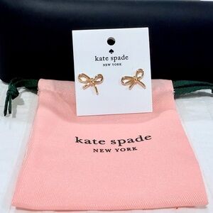Kate Spade Kids Gold Bow Stud Earrings